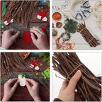 NOLITOY 50pcs Natural Wood Sticks - Image 9