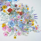 100 Pcs Natural Flower Stickers - Image 3