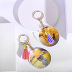 120 pcs Acrylic Keychain Blank Gold Kit | Gold Tassels, Rings & Jump Rings - Image 5