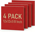 4 Pack Red Basswood Sheets for Crafts, DIY Ornaments & Architectural Models by Creatorally