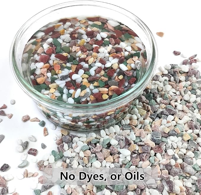 YISZM 2LB Succulent and Cactus Gravel Pebbles, 1/5 Inch Natural Decorative - Image 3