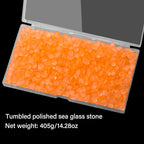QEQEKAKA Sea Glass Stones for Crafts About 1LB Glass Pebbles Gemstones Bulk for - Image 6