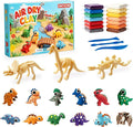 Air Dry Clay Dinosaur Kit for Kids, 12 Dino Skeleton Craft Set | 12 individual by DMTXCRP