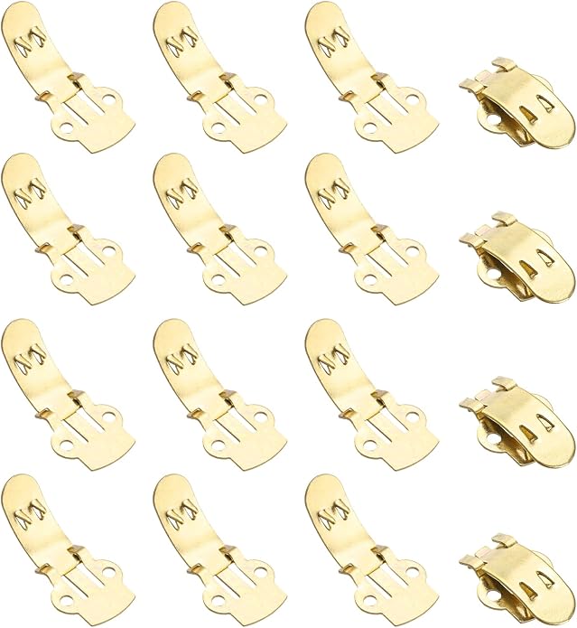 Stainless Steel Flat Blank Shoe Clips, Flat Blank Shoe Clips Bulk Supplies by YELARXI