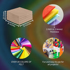 FabricLA Acrylic Felt Sheets for Crafts - Image 3