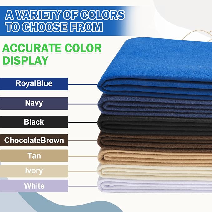 Royal Blue Felt Fabric Sheet 108" X 36", 1.4mm Thick Large Soft Durable - Image 5