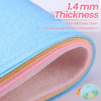 Peryiter 150 Pcs Back to School Pastel Felt Sheets Bulk - Image 4
