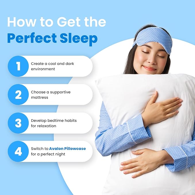 Avalon Bedding Pillow Cases Standard Size White Pillow Cases Set of 4 Cotton - Image 3