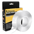 Heavy Duty Double Sided Tape, 2 x 80 in, 1 Pack | Removable washable nano gel by Rvhouse