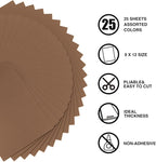 9 x 12 Inch Brown Foam Sheets Crafts, 2mm Thick. 25 Pack Premium Brown Foam - Image 3