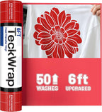 TECKWRAP Heat Transfer Vinyl for T-Shirts, 50+ Washes, REACH Certified & Dryer by TECKWRAP
