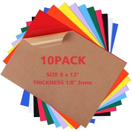 Adrattnay Acrylic Sheets 1/8 Thick, Opaque Colored Acrylic Panel by WOODEXPERT