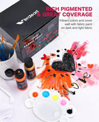 Fabric Paint, 20 Colors Permanent Soft Fabric Paint Set - Image 5