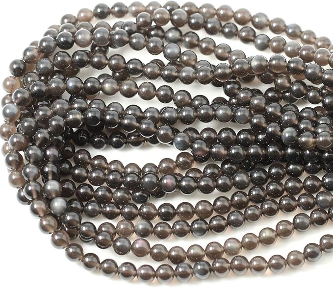 45PCS 8mm Natural Ice Obsidian Gemstone Round Loose Beads Crystal Energy Stone - Image 6