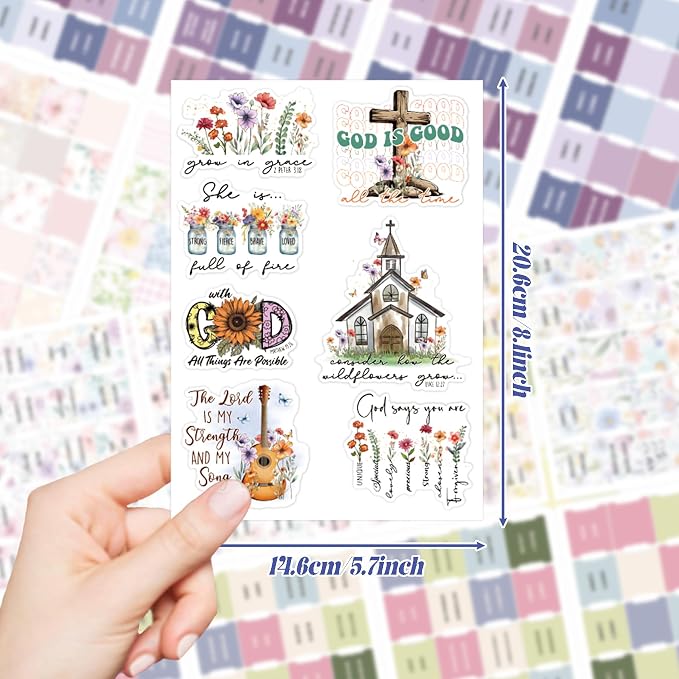 320 Pcs Bible Tabs with Christian Stickers - Image 4