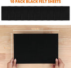 HTVRONT Black Felt Sheets for Crafts - Image 2