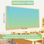 Qyeahkj 17.7in x 20ft Bulletin Board Paper Roll Bulletin Board Background Paper - Image 2