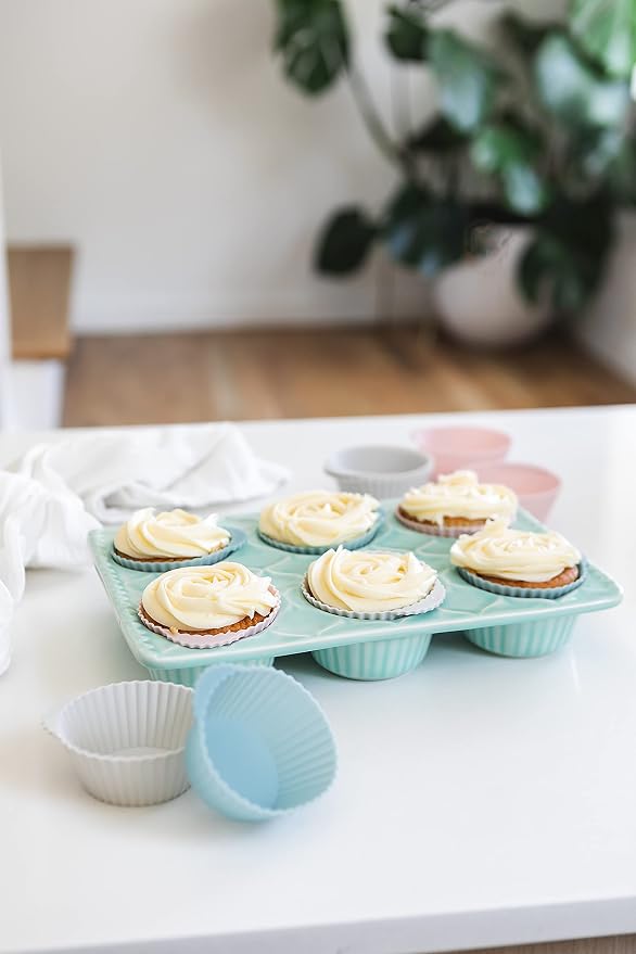 The Silicone Kitchen Reusable Silicone Baking Cups Gift Set Bundle, 24 Regular - Image 9