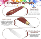 MECCANIXITY Pack of 1 Palette Knife No.22, 8.3" Long Palette Knives - Image 3
