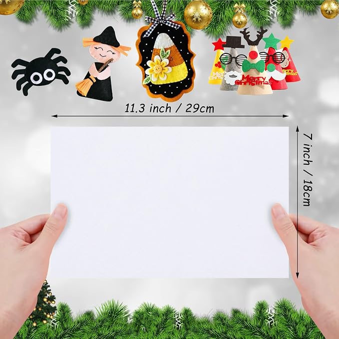Jtnohx Stiff Felt Sheets, Craft Felt Square - Image 4
