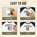 Tintnut Multi-Color Camo Heat Transfer Vinyl, easy cut & weed, stretch washable - Image 4