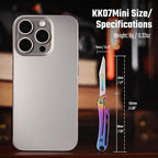 KeyUnity KK07 Rainbow Precision Craft Utility Blade Titanium Handle Mini - Image 7