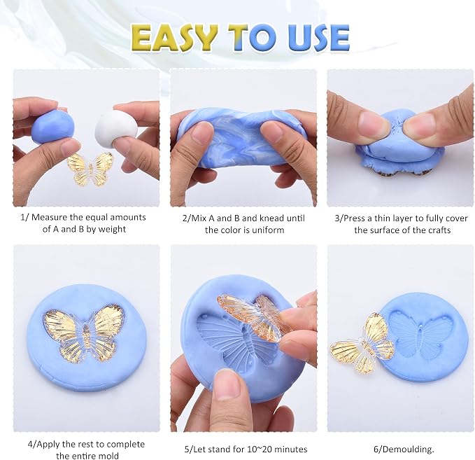 Silicone Putty - 2.5 Lb Flexible Silicone Mold Making Kit - Image 7
