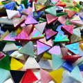 Triangle Iridescent Glass Mosaic Tiles by KALUCION