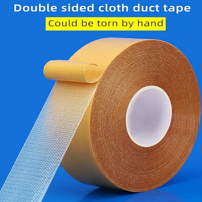 Qujianwei Double Sided Carpet Tape Heavy Duty, 2 inch x 21.9 Yards, Rug Tape | - Image 2