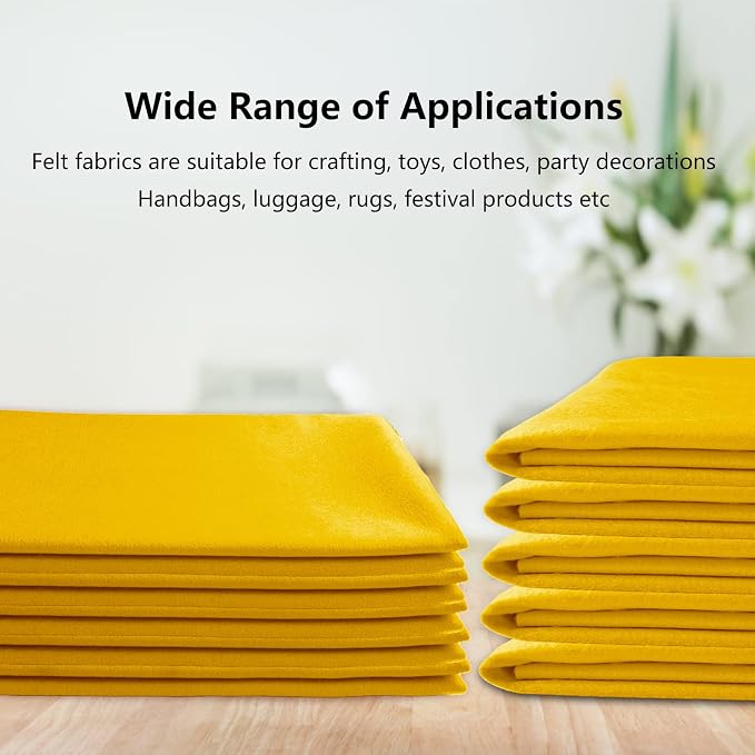 Jtnohx Color Felt, 1 Square Yard Felt Fabric, 1.4mm Thickness Flexible Craft - Image 7