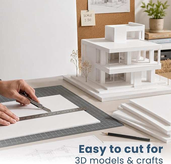 12 Pcs Foam Board 11X14 White Poster Board, Goefun 1/8 Inch Lightweight Acid - Image 6