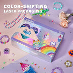 Gionlion 96 Colors 3550 Pcs Pony Beads Bracelet Making Kit, 5 Boxes Friendship - Image 6