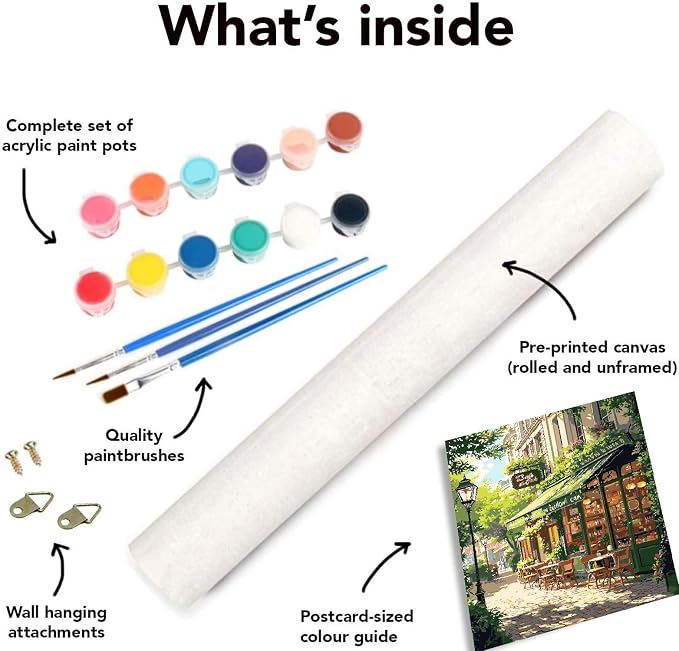 Mrnsiet Paint by Numbers Kit for Adults, Easy Street Cafe Adult Paint by Number - Image 7