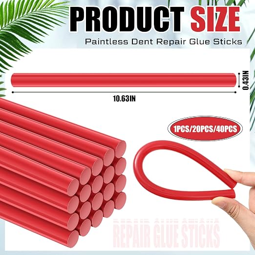 CroBlissful 40 Pcs Paintless Dent Repair Glue Sticks PDR Glue Hot Sticks - Image 2