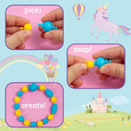 Just My Style Make & Believe Unicorn Pop Beads, 500+ Snap-Together, Bead Kit - Image 3