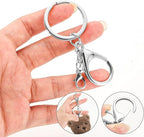 Gkeygo 10 Pack a Set Metal Lobster Claw Clasps and Key rings, Key chain - Image 3