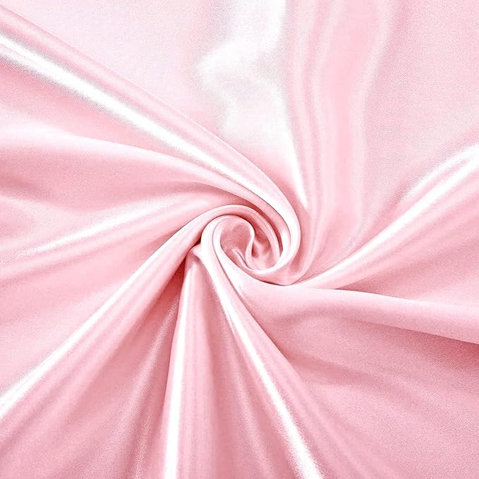 Homiest Blush Pink Satin King Top Sheet and Flat Sheet - Image 3