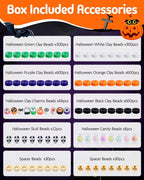 Taybonds Halloween Clay Beads Friendship Bracelet Making Kit - Image 2