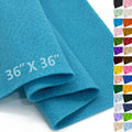 Turquoise Felt Fabric 36" X 36", 1.6mm Thick Soft and Durable Flexible Craft by FANOMMI