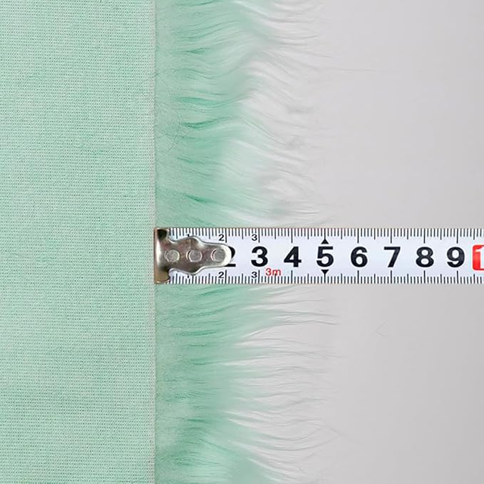 Mint Faux Fur Fabric for Crafts Squares Furry Fabric for Sewing, Upholstery & - Image 5