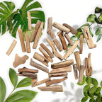 20 Pcs Wood Natural Driftwood Pieces Branch Slices Beach Decor - Image 2