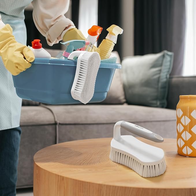 Amazer Scrub Brush for Cleaning Comfort Grip Bathtub Scrubber Stiff Bristles - Image 7