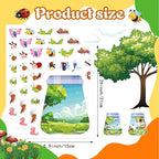 24 Sheets Insect & Bugs Jar Scene Stickers, Make Your Own Bug Jar Sticker - Image 4