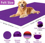 XSEINO Purple Large Felt Fabric 72" X 36 ", 1.4 mm Thick Soft Felt Fabric Sheet - Image 2