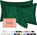 Silk Pillow Cases 2 Pack King Size by LYSHINSILKPILLOWCASES