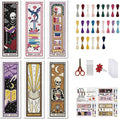 FREEBLOSS 6pcs Cross Stitch Bookmark Kit by FreeandCreativeCraftsArt