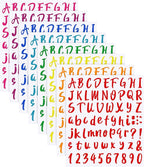 Outus 576 Pcs 8 Sheets Letters Stickers Vinyl Alphabet Number Decals Back to by Outus