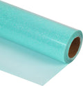 guangyintong Glow Glitter Cyan Heat Transfer Vinyl HTV Rolls, Glitter HTV Vinyl by guangyintong