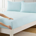 Queen Fitted Sheet Only with Full Elastic & Built in Corner Sheet Straps to by SweetHomeCollection