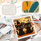 SDOYUNO Punch Needle Kit with Frame - Image 4
